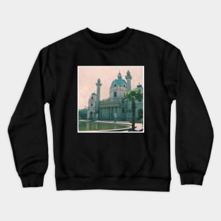 Beautiful Vintage Photography from Vienna Austria Europe Streets of Vienna Discover new places Travel the world Crewneck Sweatshirt